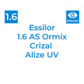 Оптична лінза Essilor 1.6 AS Ormix Blue UV Capture Crizal Easy Pro