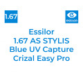 Оптична лінза Essilor 1.67 AS Stylis Blue UV Capture Crizal Easy Pro
