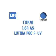 Оптична лінза для окулярів Tokai 1.67 AS Lutina PGC P-UV