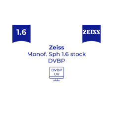Оптична лінза для окулярів Zeiss Monof. 1.6 Sph stock DVBP
