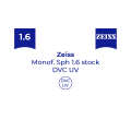 Оптична лінза для окулярів Zeiss Monof. 1.6 Sph stock DVC