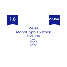 Оптична лінза для окулярів Zeiss Monof. 1.6 Sph stock DVC