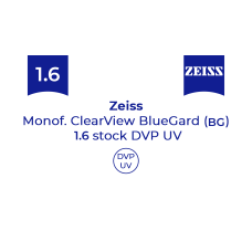 Оптична лінза для окулярів Zeiss Monof. ClearView BlueGuard FreeForm 1.6 stock DVP