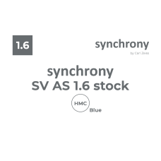 Оптична лінза для окулярів synchrony SV AS 1.6 stock HMC Blue