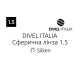 Оптична лінза для окулярів Divel Italia сферична 1.5 Silken